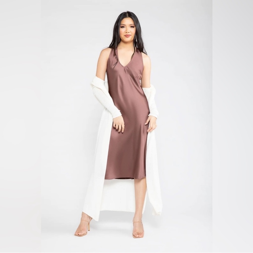 Brown Halter Dress